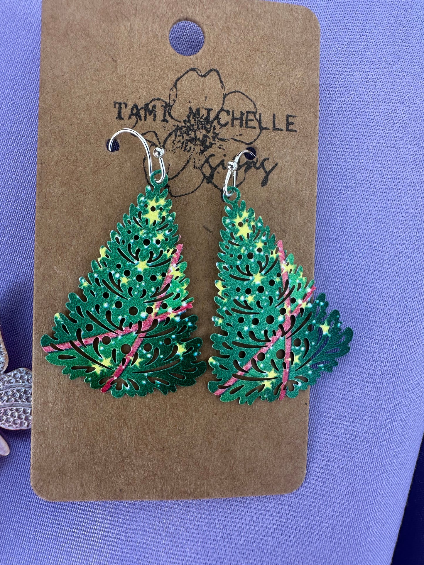 Filigree Christmas Tree earrings